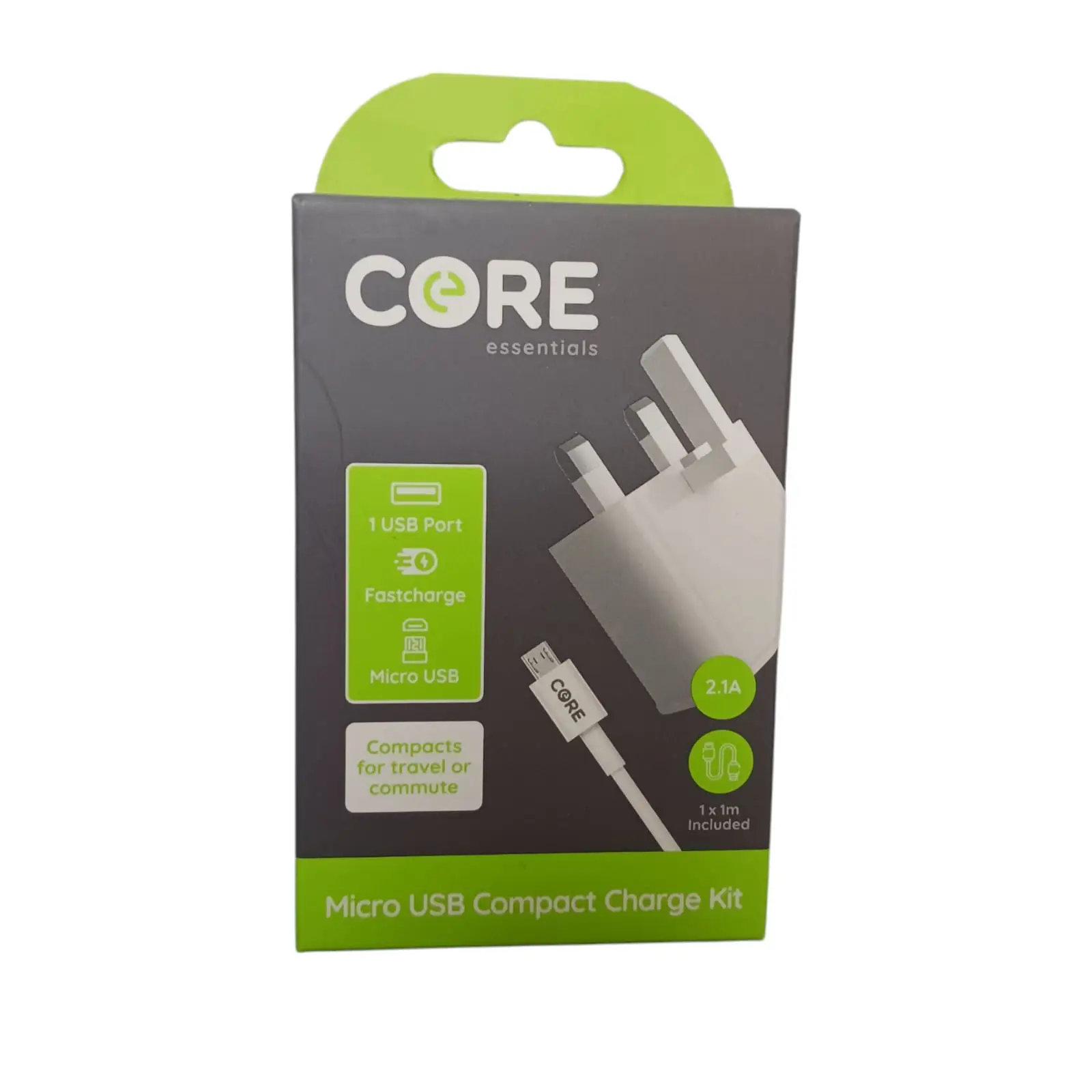 Micro USB Compact Charge Kit (Charger + Cable)