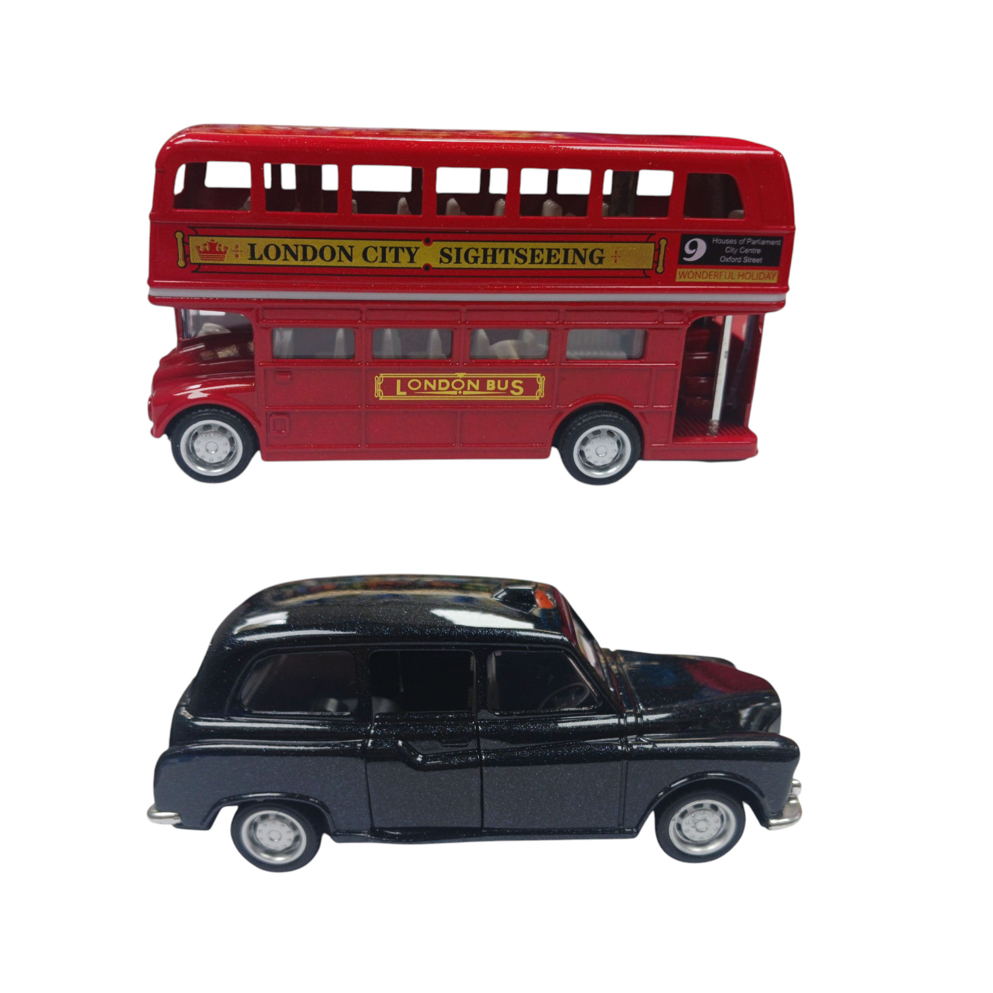 London Bus & Taxi Die-Cast Toy Set
