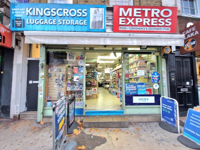 Metro Express Store Luggage Storage at King's Cross